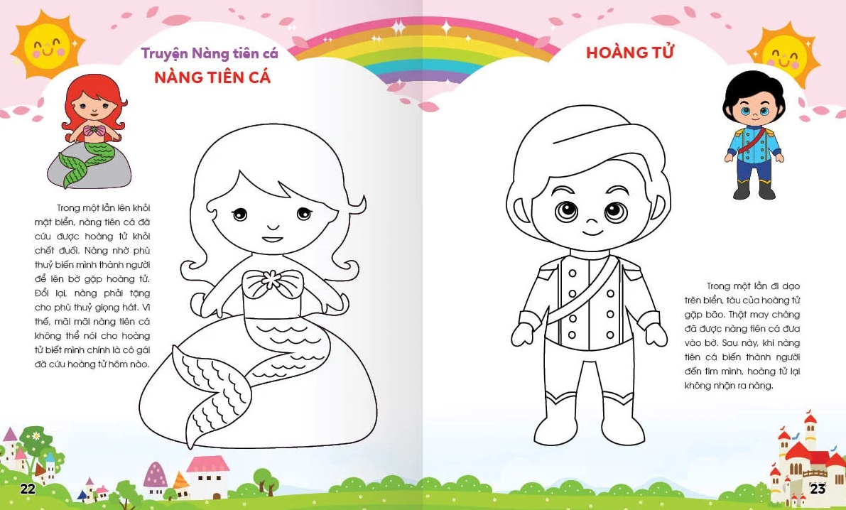 Colouring 365 Ngày Tô Màu - Khám Phá Thế Giới Phát Triển Trí Tuệ - Cuốn 6: Công Chúa, Hoàng Tử, Các Nhân Vật Cổ Truyện Cổ Tích Việt Nam Và Thế Giới