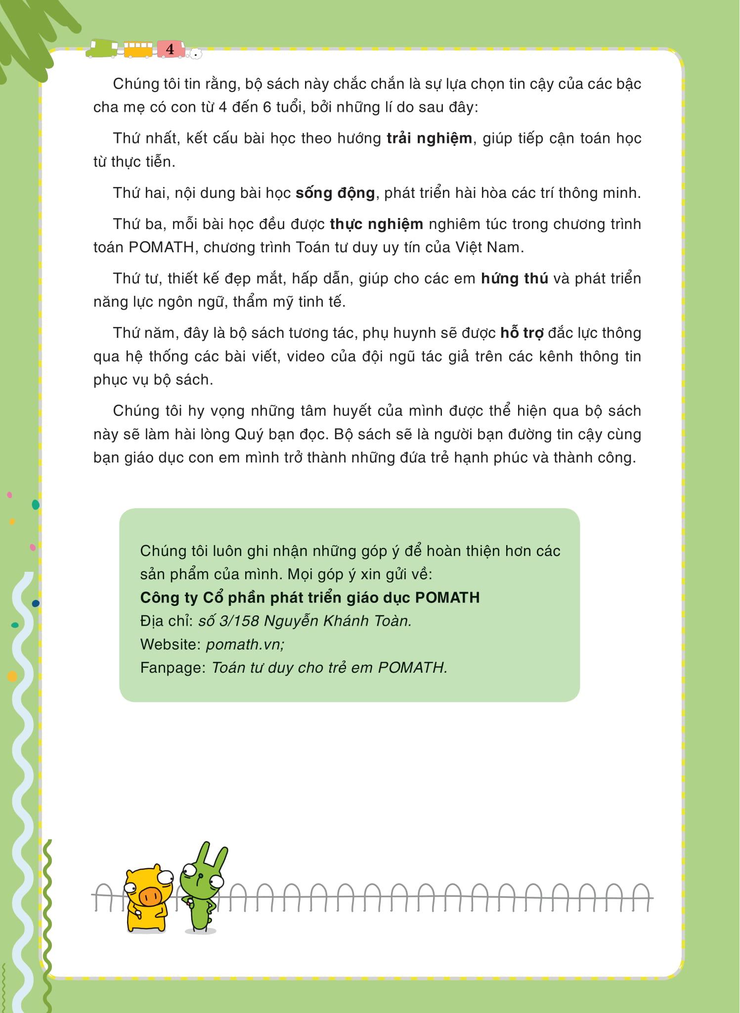 POMath - Toán Tư Duy Cho Trẻ Em 4-6 Tuổi (Tập 3)