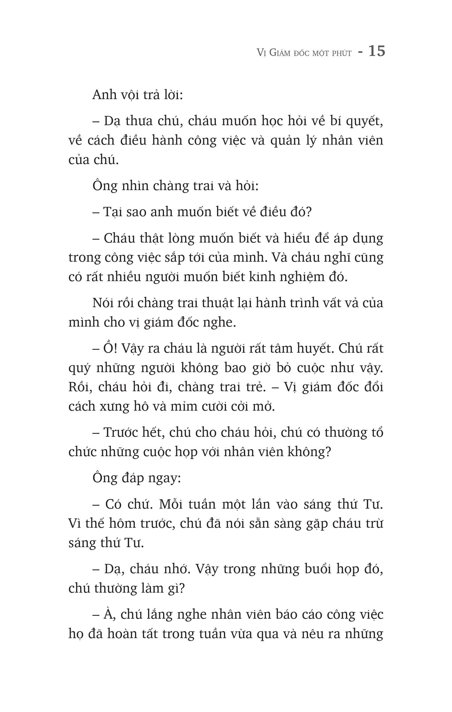 Vị Giám Đốc Một Phút