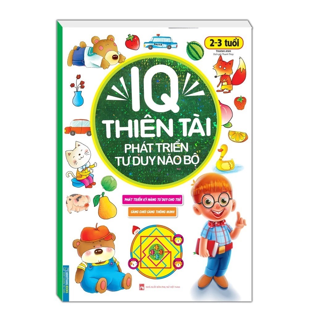 Combo Sách IQ Thiên Tài Phát Triển Tư Duy Não Bộ 1-7 Tuổi (Bộ 6 cuốn)