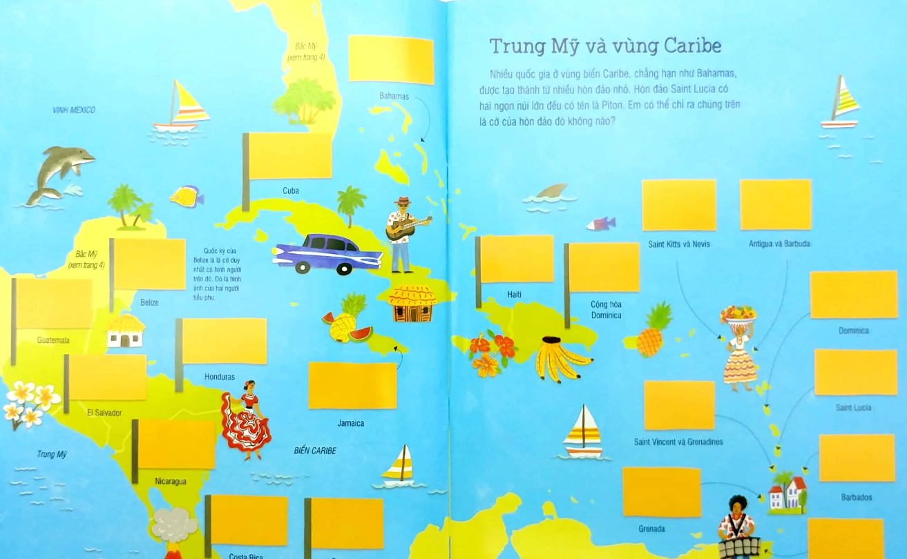 First Sticker Book - Sách Dán Hình Đầu Đời Cho Bé - Quốc Kỳ Các Nước