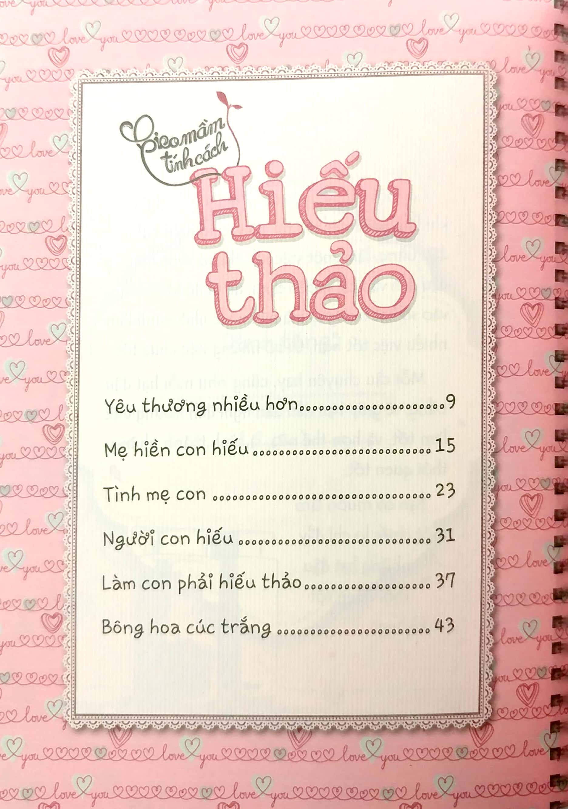 Sách Gieo Mầm Tính Cách - Hiếu Thảo