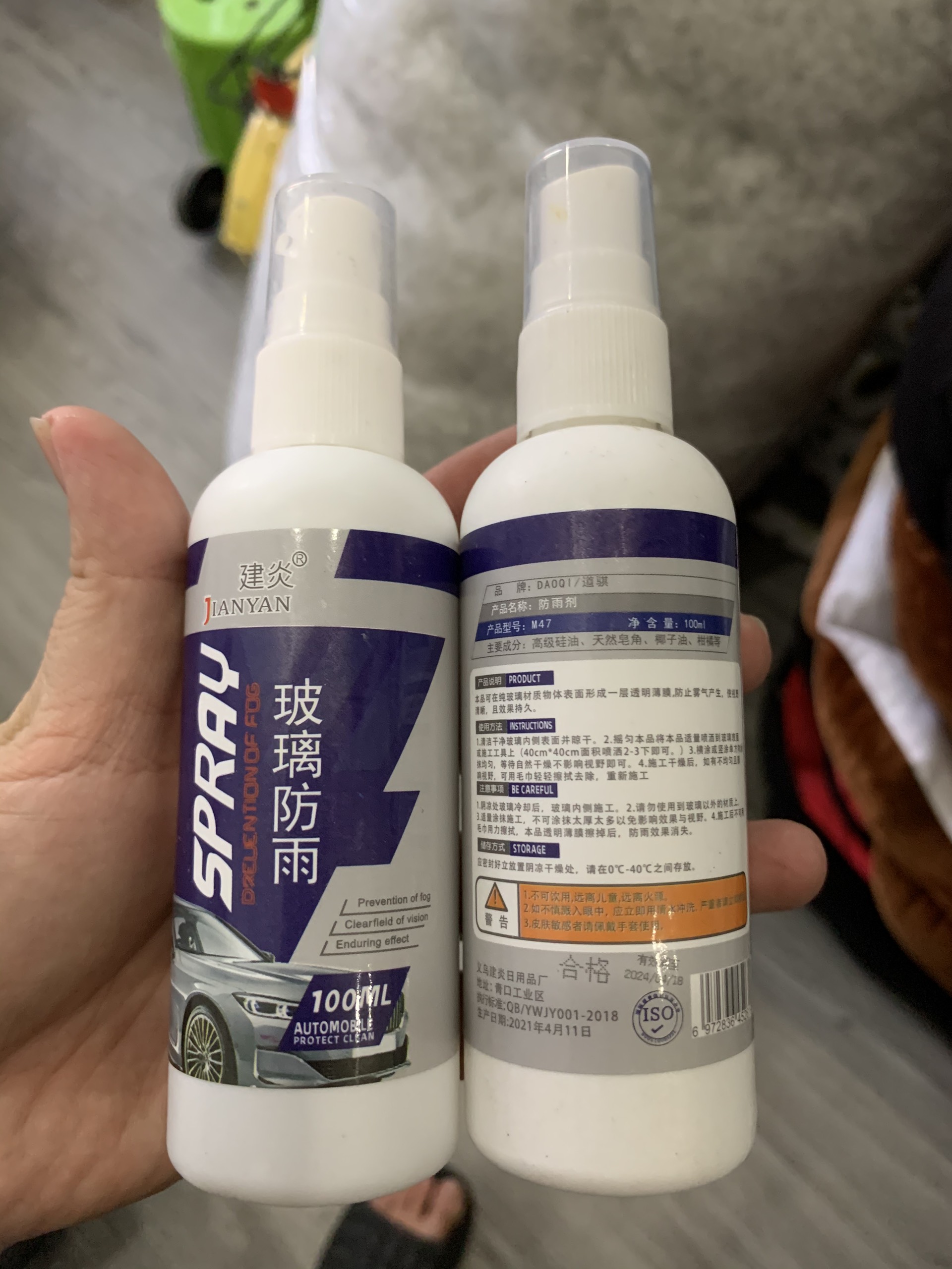 Chai Xịt Nano Chống Thấm Kính Xe Ô Tô