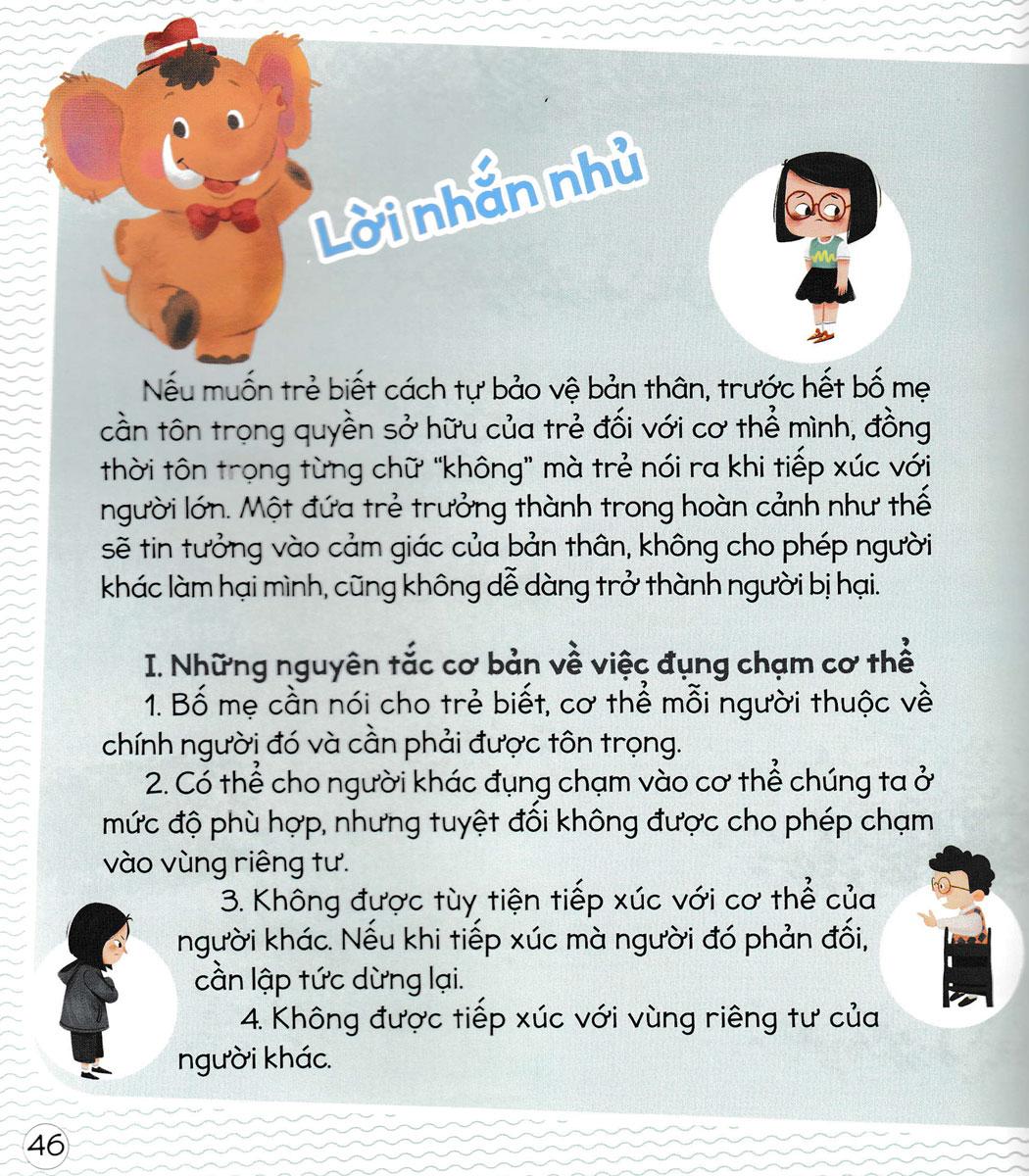 Sách Giáo Dục Đầu Đời Cho Trẻ - Những Bài Học Tự Bảo Vệ Bản Thân - Không Được Chạm Vào Vùng Riêng Tư Của Tớ