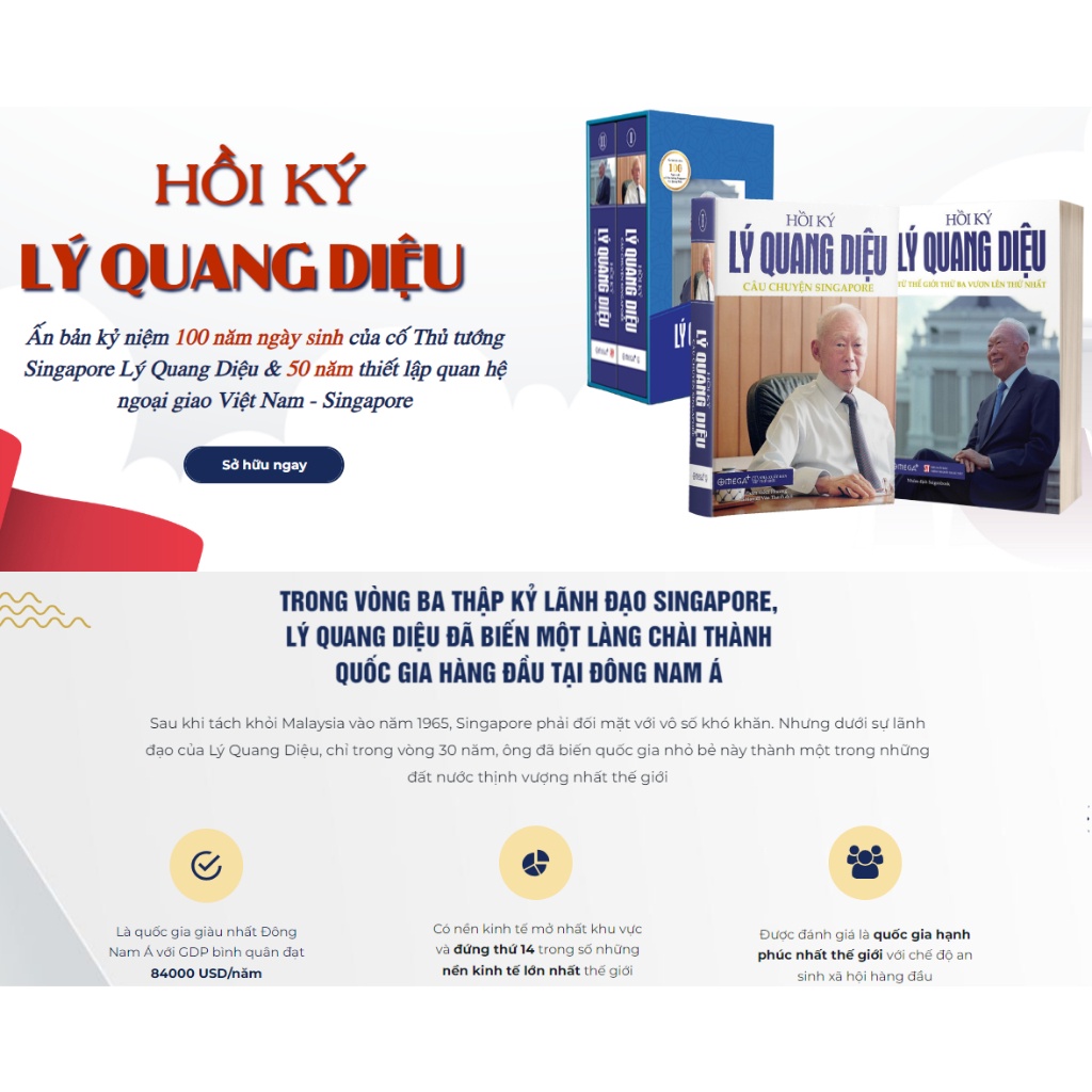 Trạm Đọc Official | Bộ Sách Hồi Ký Lý Quang Diệu ( 2 Cuốn )