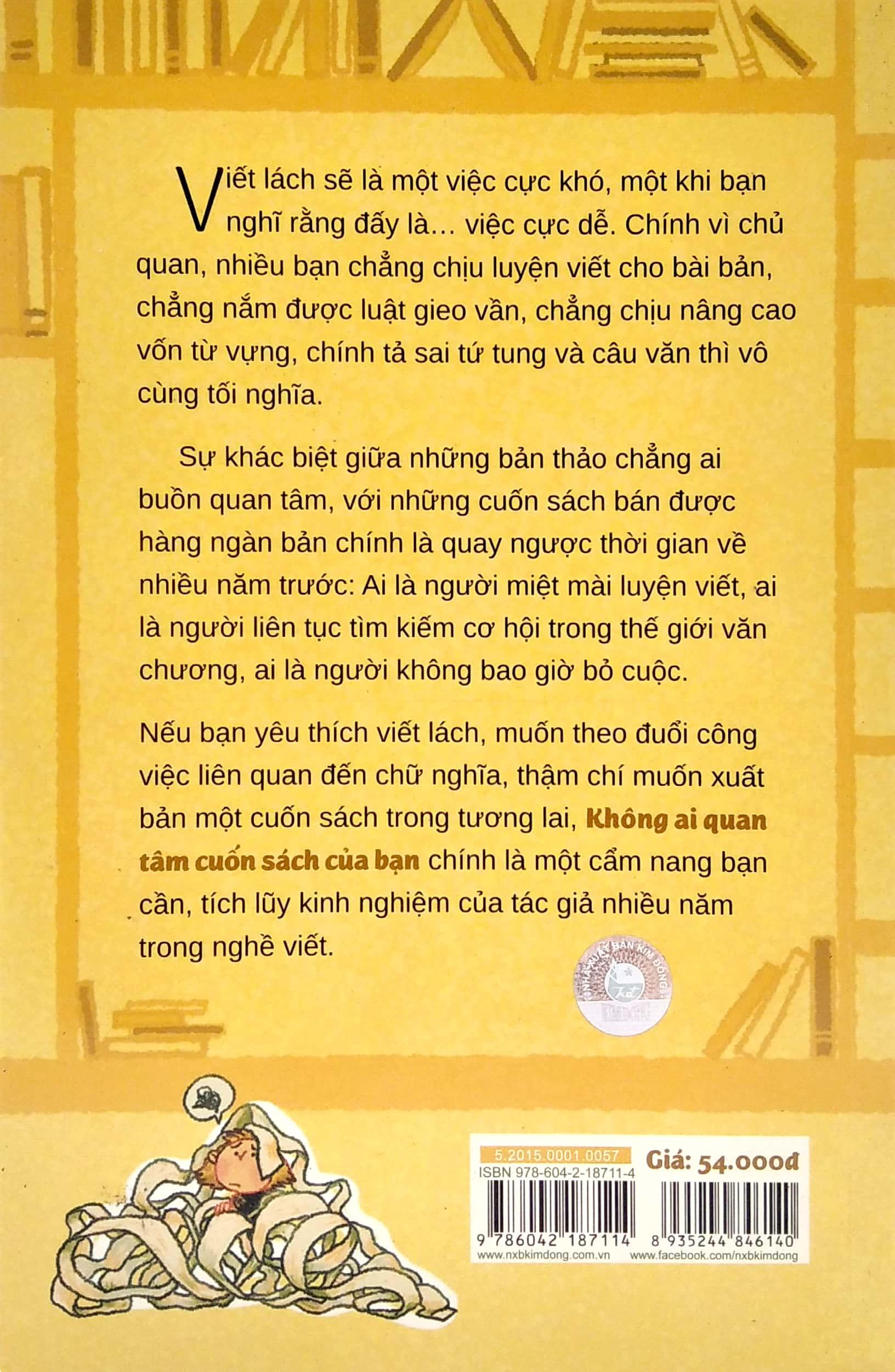 Không Ai Quan Tâm Cuốn Sách Của Bạn