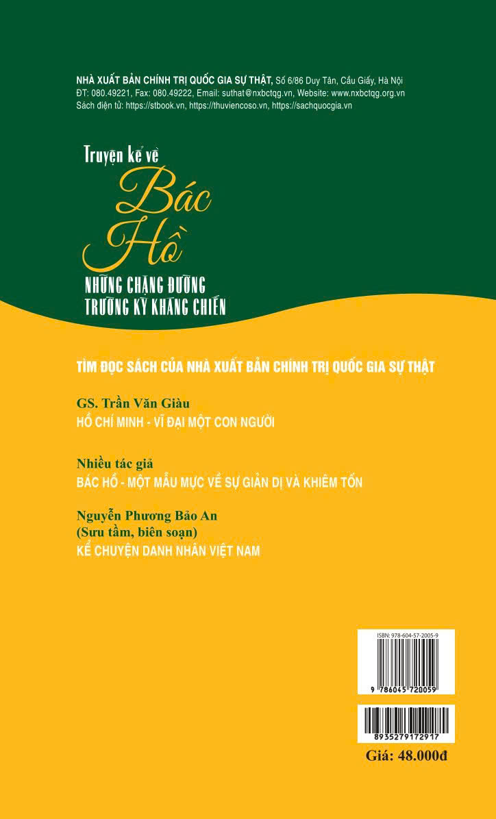 Truyền kể về Bác Hồ - Những chặng đường trường kỳ kháng chiến (Xuất bản lần thứ ba)