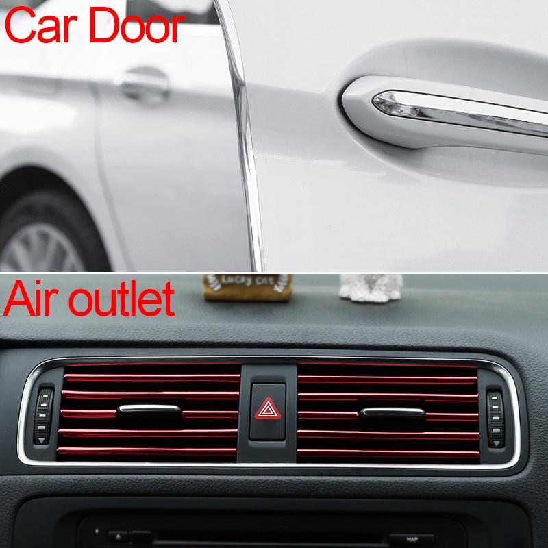 10 Mét Xe Cạnh Cửa Bảo Vệ Đa Năng Tự Động Chống Trầy Xước Dây Ô Tô Chống Xước Cho Không Khí Đầu Ra cửa Hood