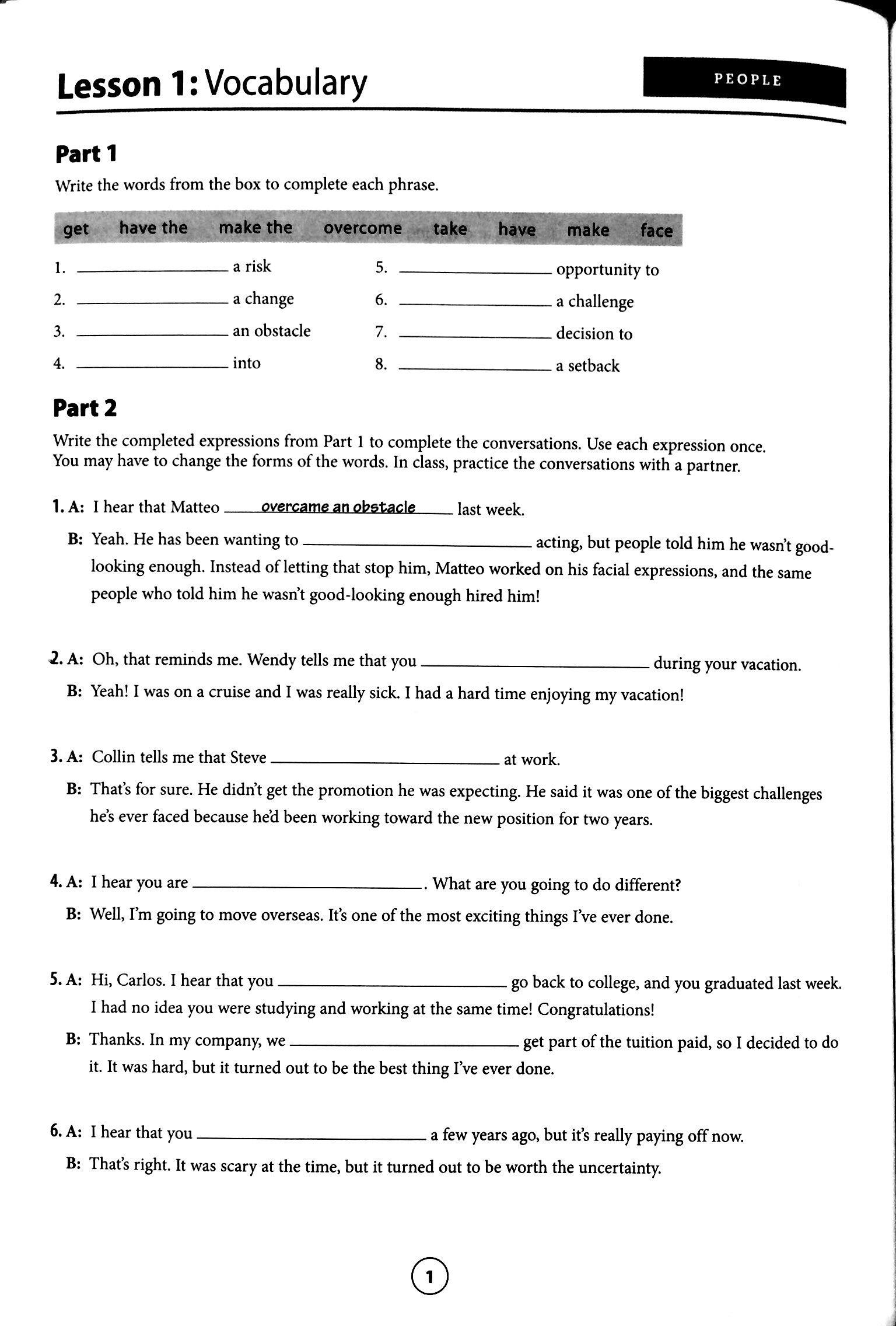 Speak Now 4 Workbook