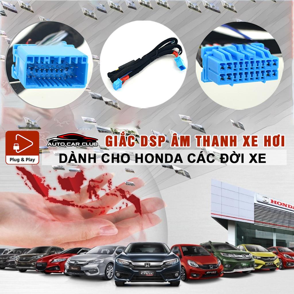 DÂY CẮM AMPLY/DSP, KẾT NỐI ĐẦU NGUYÊN BẢN CHO XE Ô TÔ HONDA ACCORD, CR-V, JAZZ, CITY, CIVIC, CHUẨN PLUG AND PLAY.