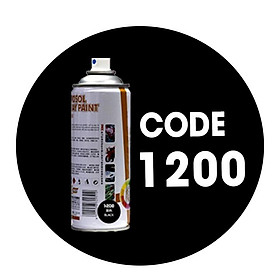 Sơn chịu nhiệt HaoShun Mattee Black mã 1200 đen nhám chống cháy cho pô
