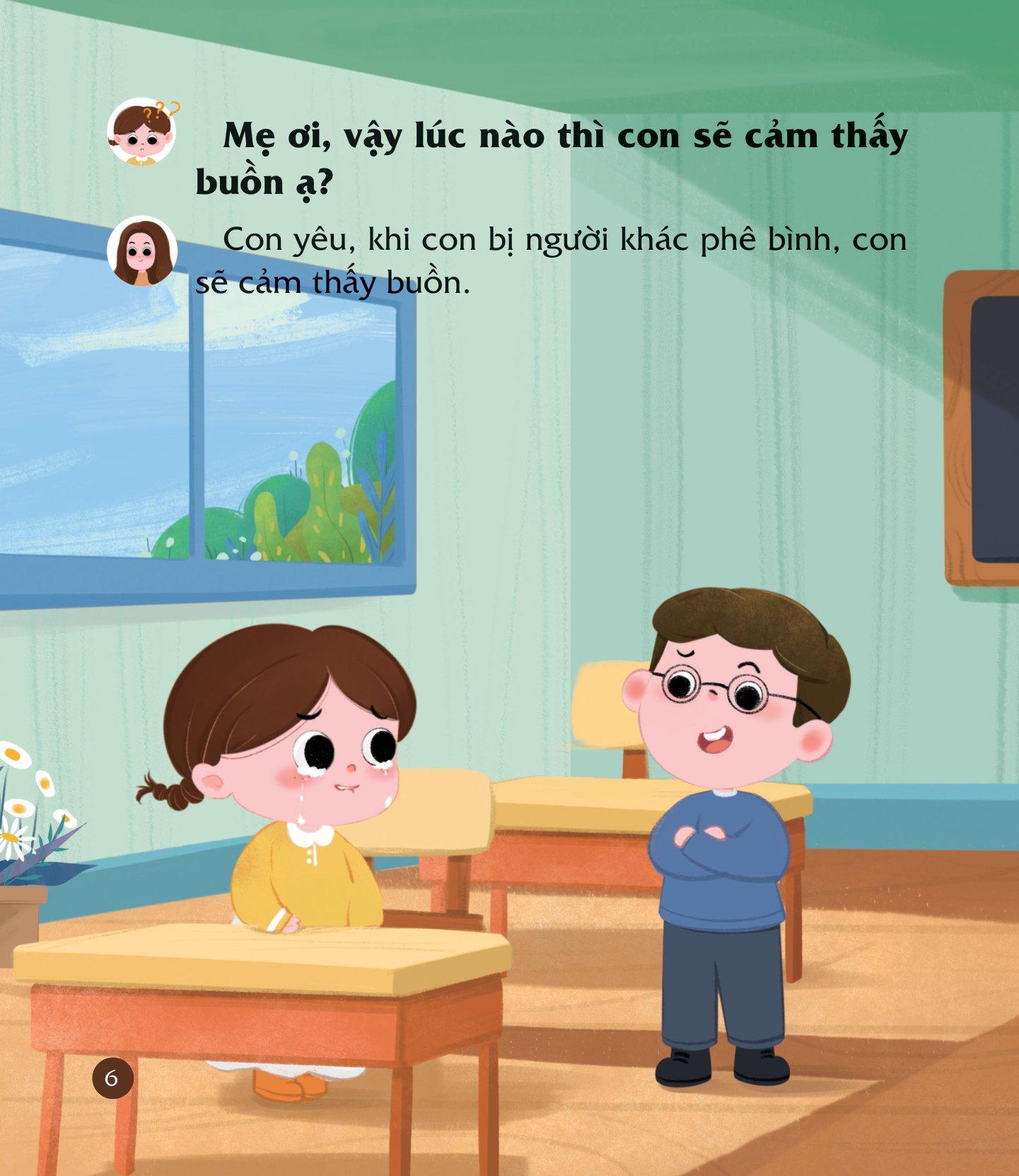 Sách Cùng Con Nuôi Dưỡng Cảm Xúc Tích Cực - Con Không Buồn Bã