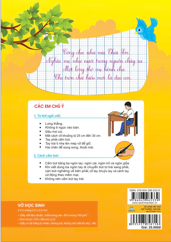 Sách - Vở Luyện Viết Chữ Thường, Chữ Hoa, Hạ Cỡ Chữ 1 Ô Li (Đặng T. Dung) - ndbooks