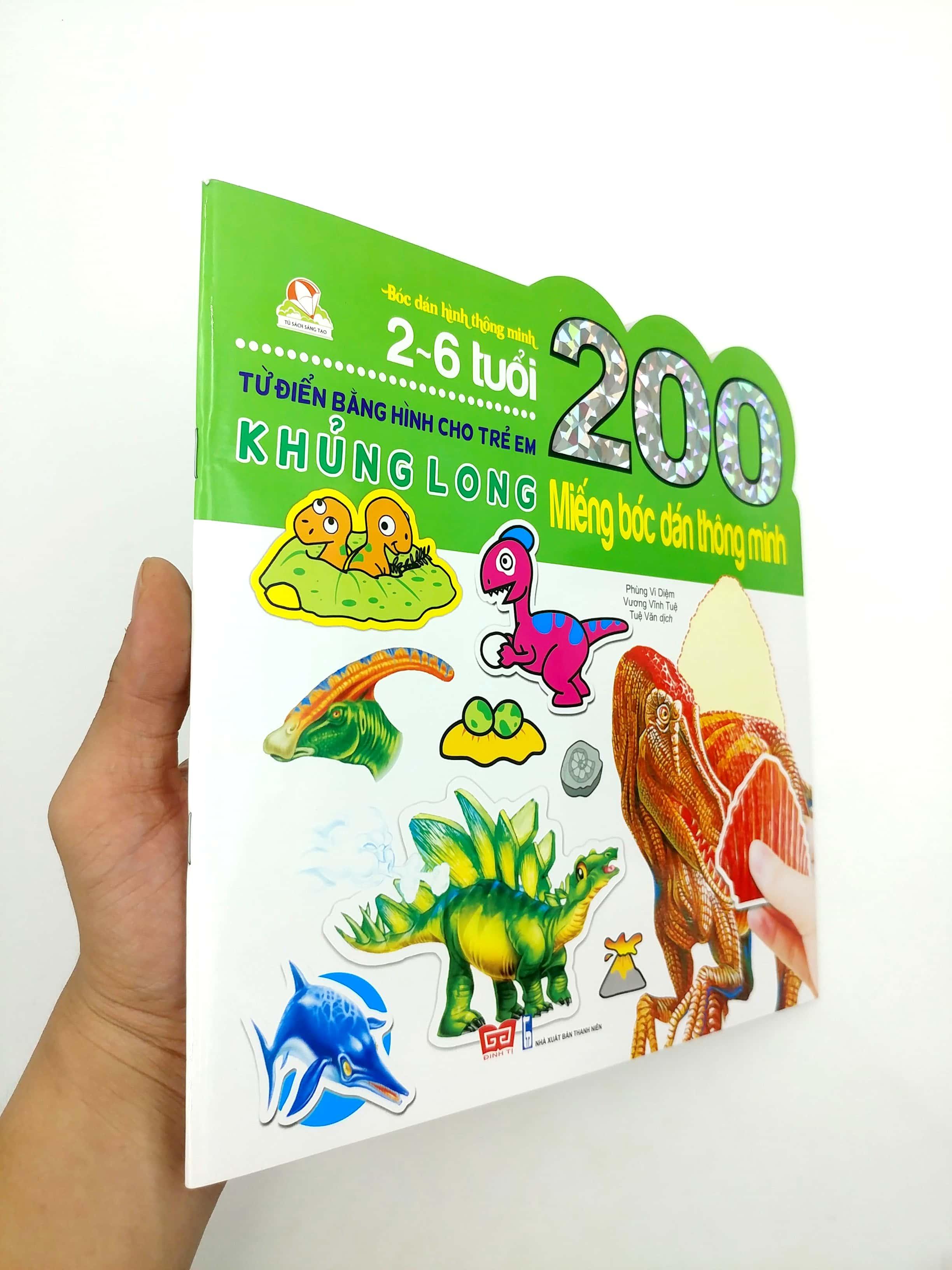 200 Miếng Bóc Dán Thông Minh - Khủng Long (Tái Bản 2018)