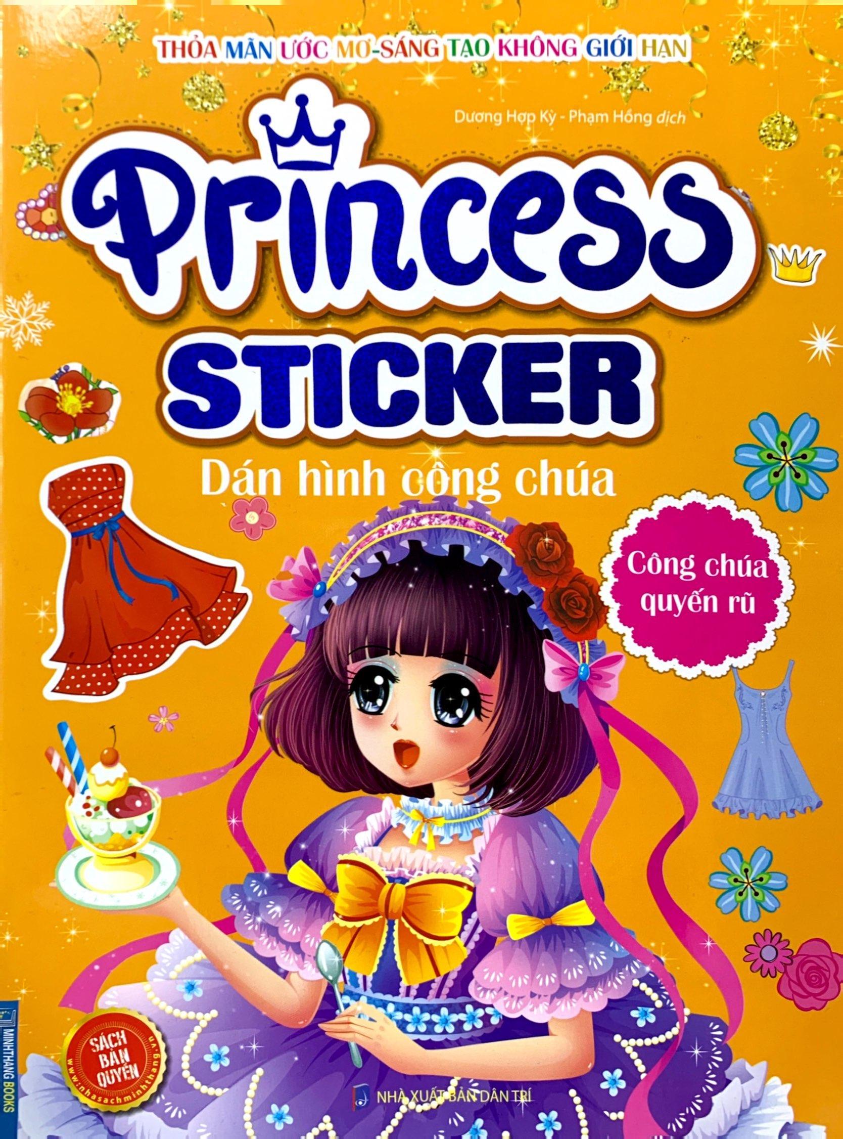 Princess Sticker - Dán Hình Công Chúa - Công Chúa Quyến Rũ