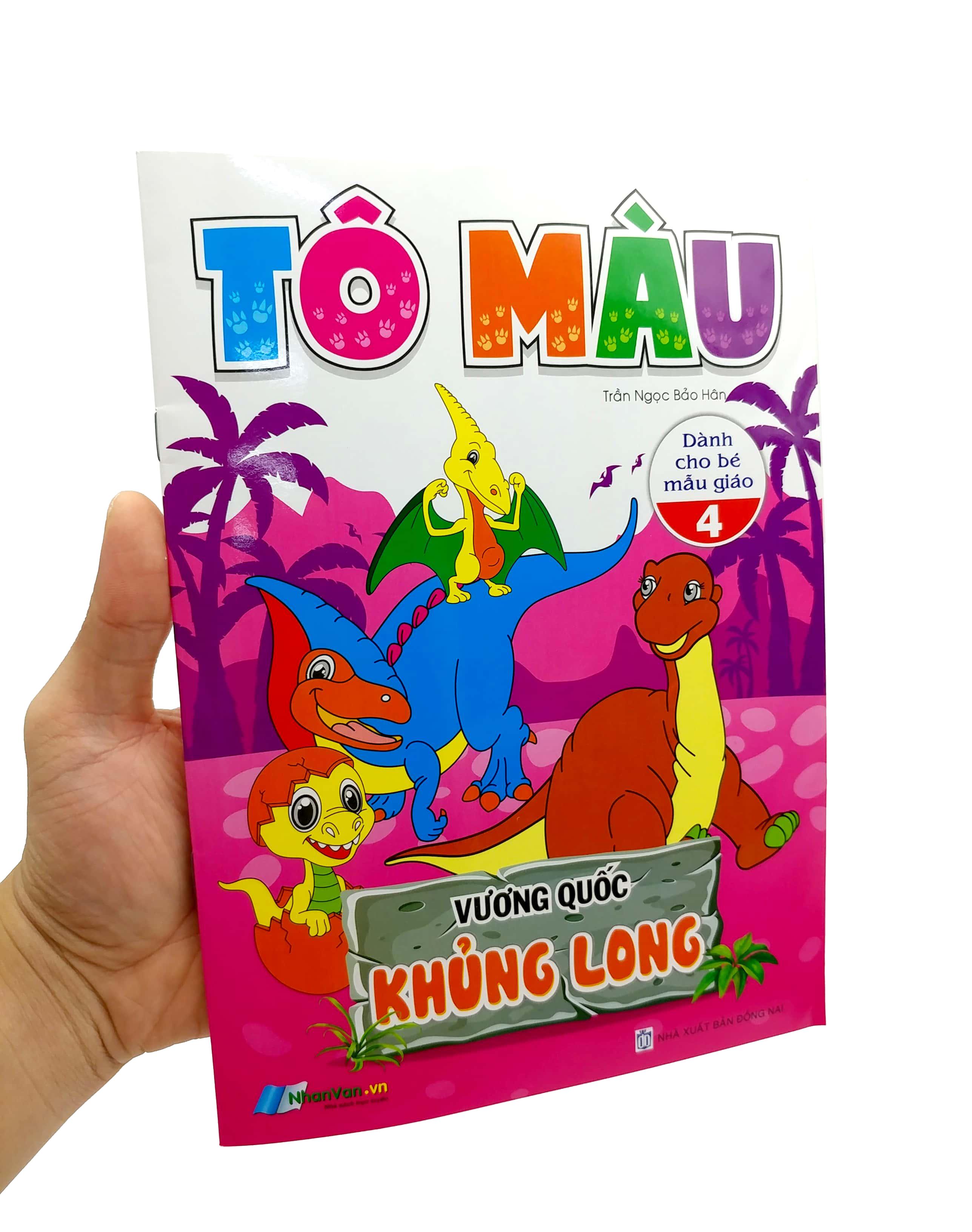 Tô Màu - Vương Quốc Khủng Long - Tập 4 (Dành Cho Bé Mẫu Giáo)