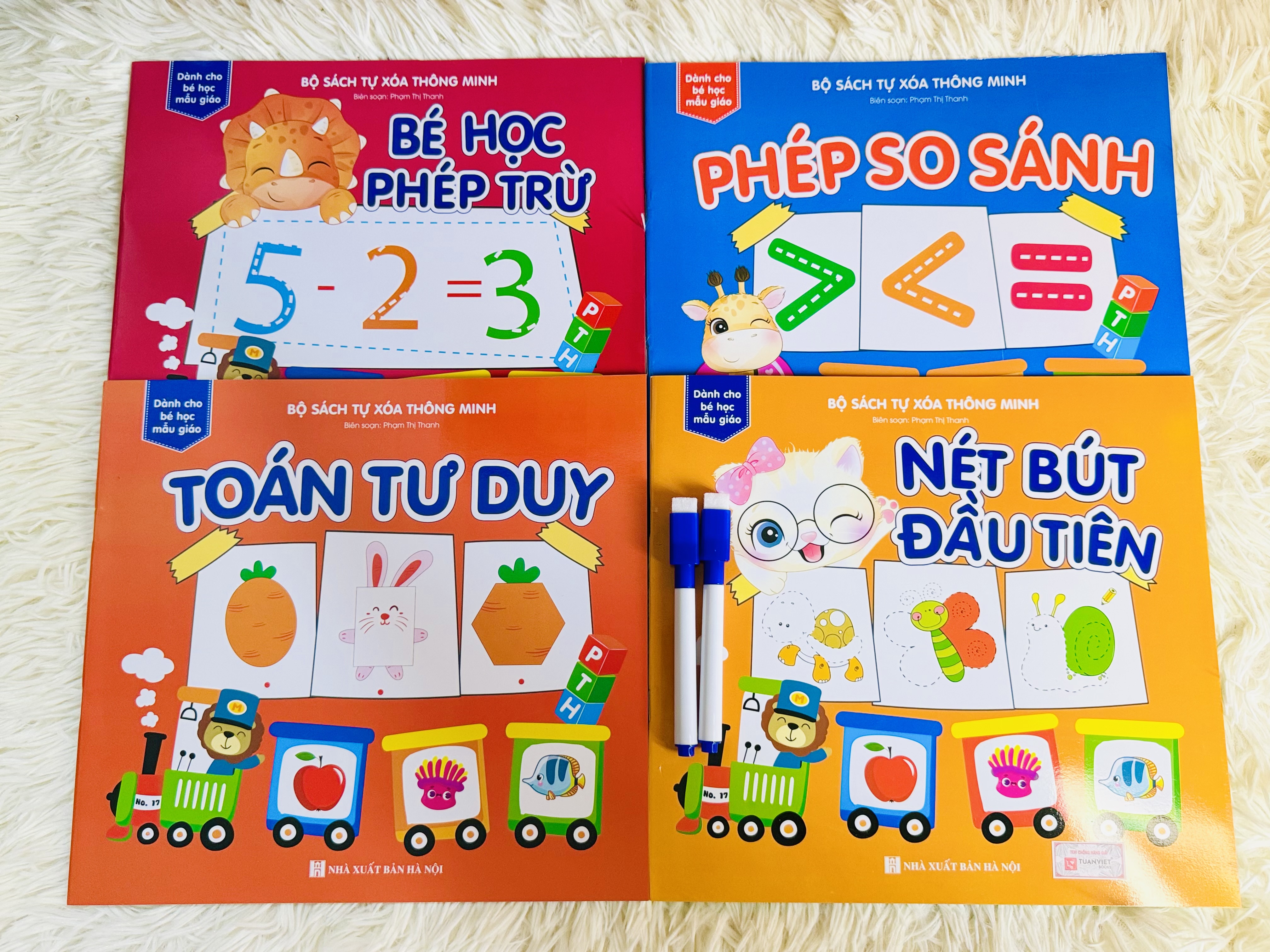 Sách- Combo 8 cuốn sách Tự Xoá Thông Minh cho bé (Tặng kèm bút)