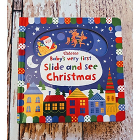 Sách - Anh: Baby Very First Slide and see Christmas