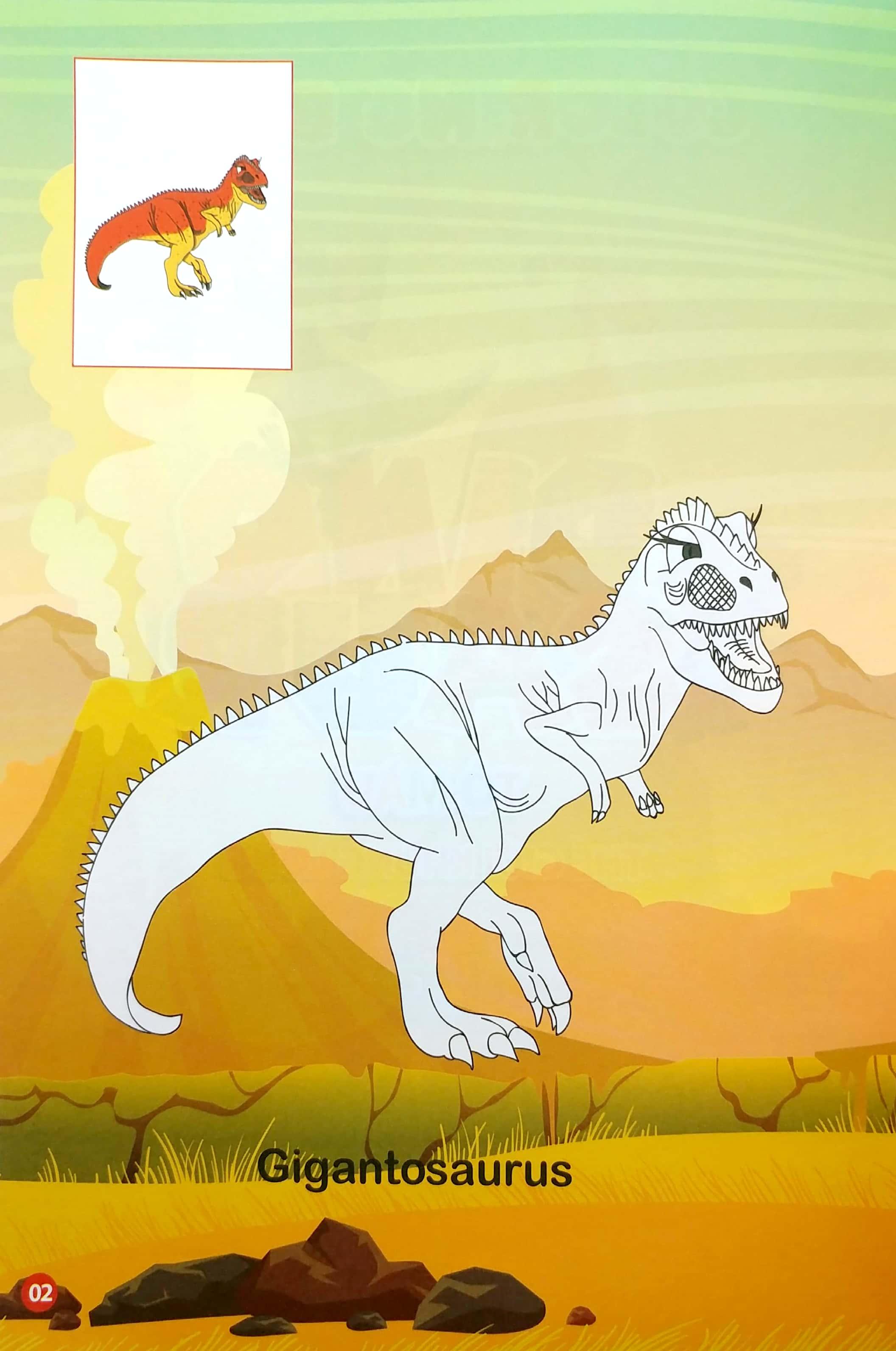 Tô Màu Thế Giới Khủng Long Dinosaurs 4