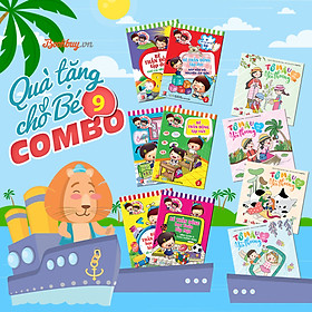 Combo Quà Tặng Cho Bé 9 (6 Cuốn Bé Thần Đồng Vào Lớp 1 + 4 Cuốn Tô Màu Yêu Thương)
