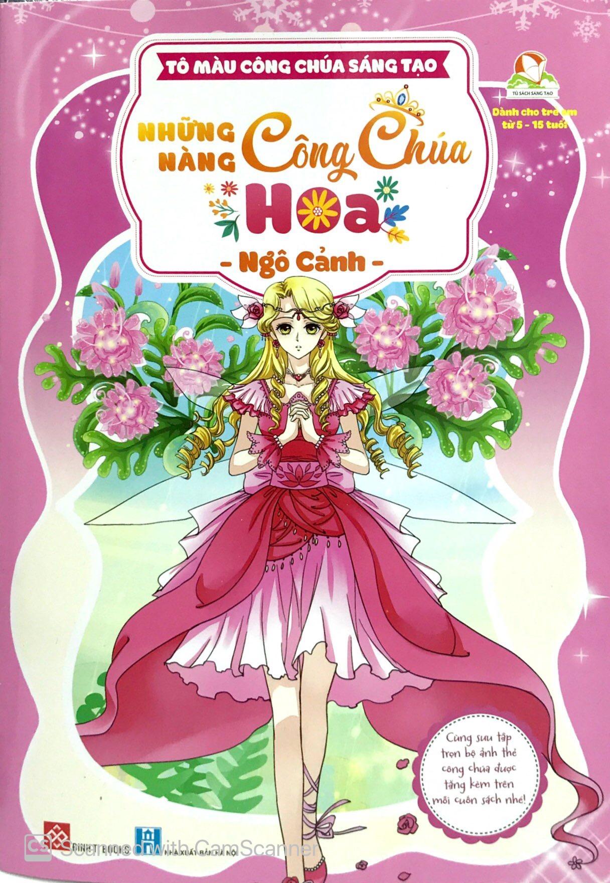 Tô Màu Công Chúa Sáng Tạo - Những Nàng Công Chúa Hoa