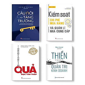Combo sách - Quản Trị Doanh Nghiệp: Thiền Trong Quản Trị Kinh Doanh + Kiểm Soát Chi Phí Mua Hàng Và Quản Lí Nhà Cung Cấp (TB) + Quả Mọc Tầm Thấp + Cầu nối tới tăng trưởng (MinhLongBooks)