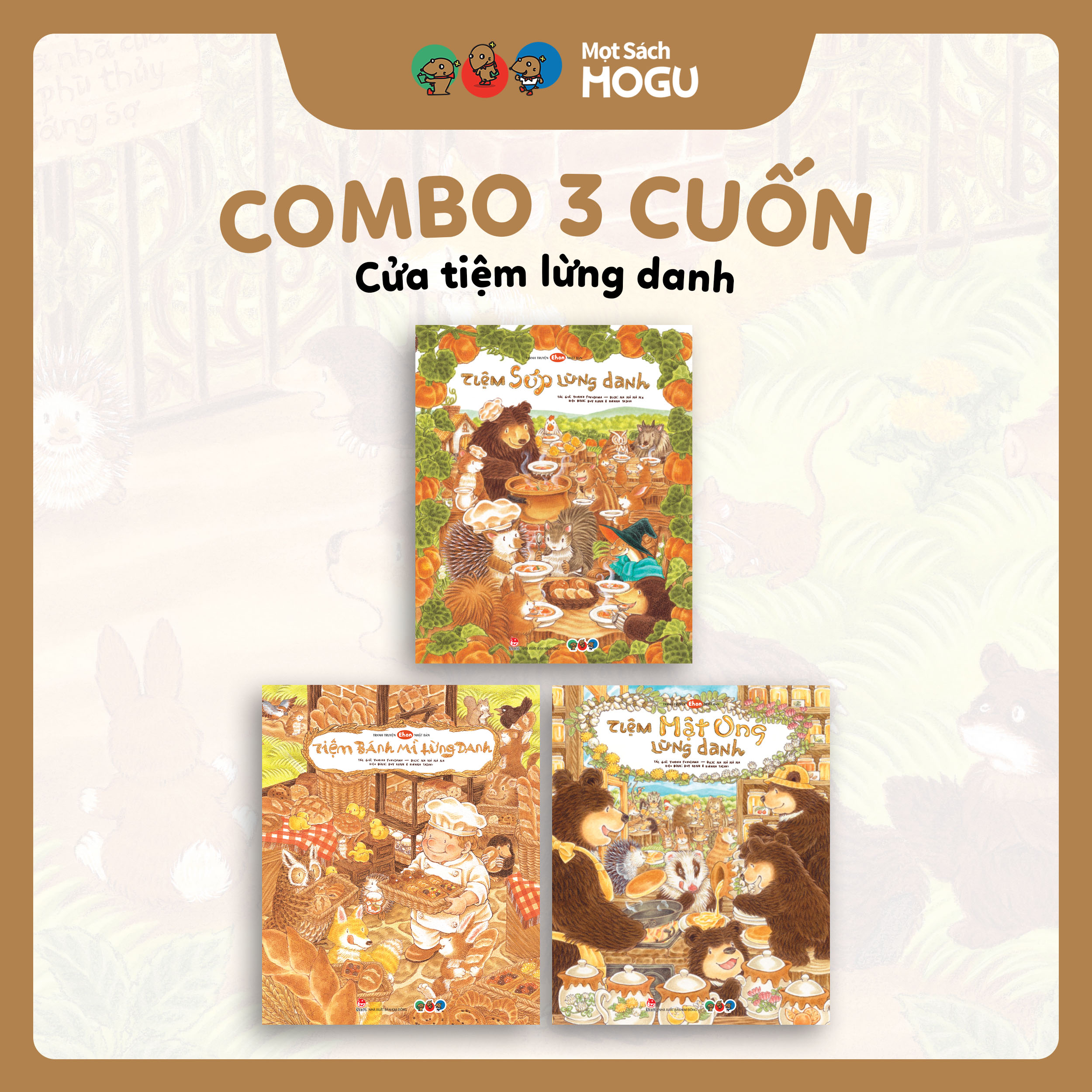 Truyện Ehon bé 3-4-5 tuổi - Bộ 3 cuốn Cửa tiệm lừng danh
