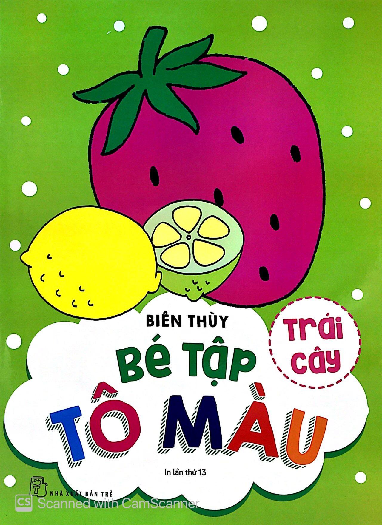 Bé Tập Tô Màu - Trái Cây (Tái Bản)