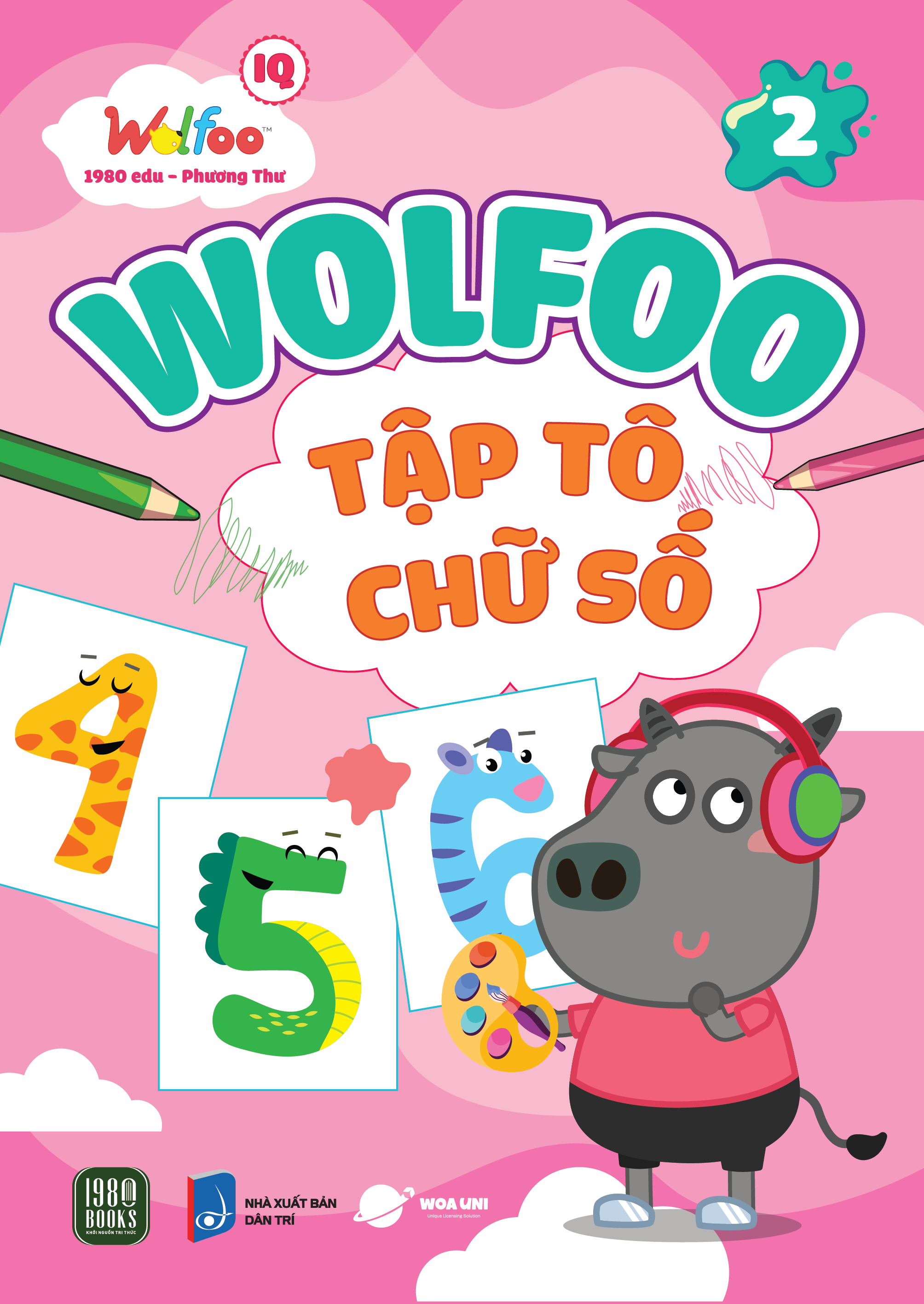 Combo 6 cuốn Wolfoo Tập Tô Chữ Cái Và Chữ Số
