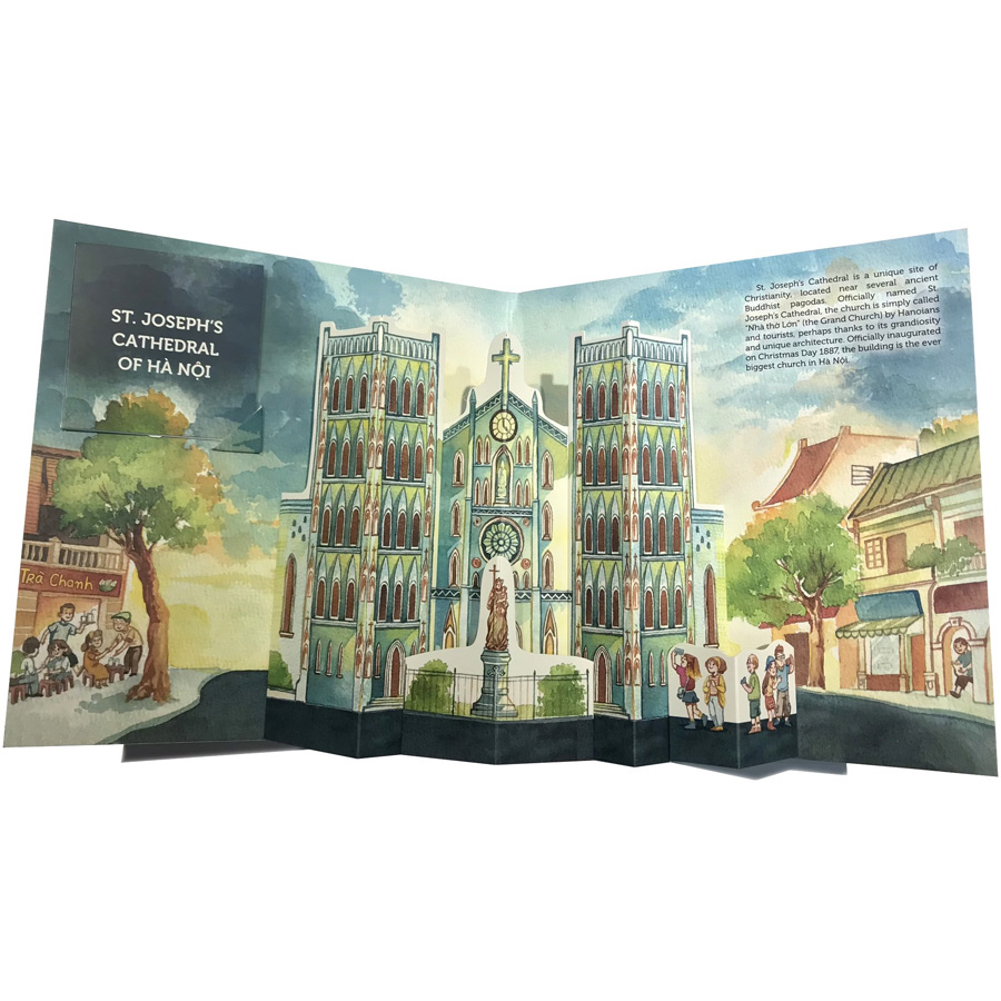 Combo 3 Cuốn sách: Hà Nội – Reminiscences Of Thousand Years (Pop-up 3D) + Hà Nội Ngàn Năm Kí Ức (Sách Pop-up 3D) + Hà Nội Thanh Lịch