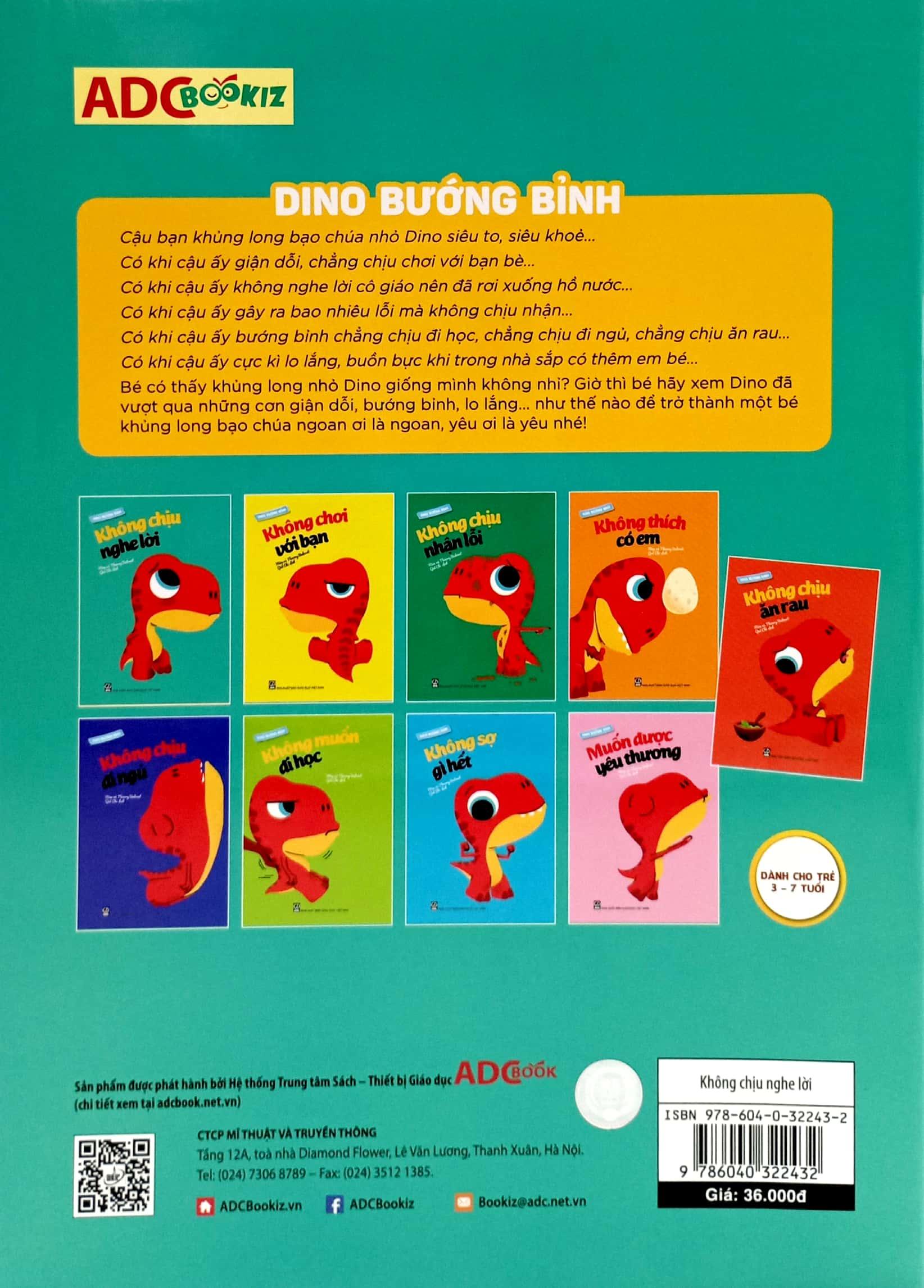 Dino Bướng Bỉnh - Không Chịu Nghe Lời (Tái Bản 2022)