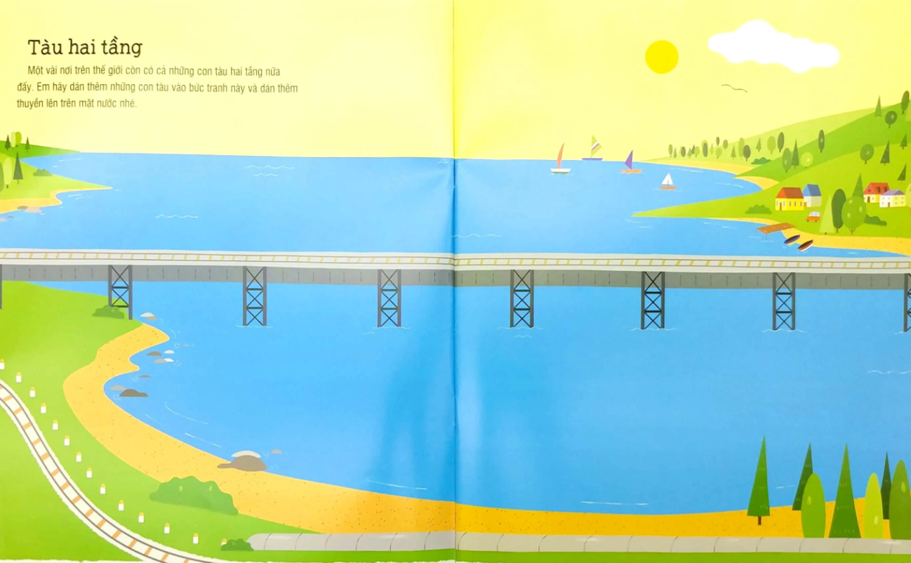 First Sticker Book - Sách Dán Hình Đầu Đời Cho Bé - Tàu Hỏa 75N