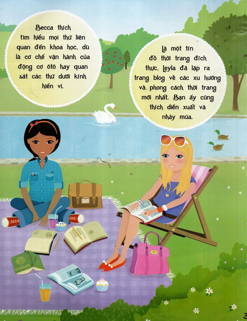 Dán Hình Sáng Tạo Trang Phục Búp Bê - Công Việc Mơ Ước
