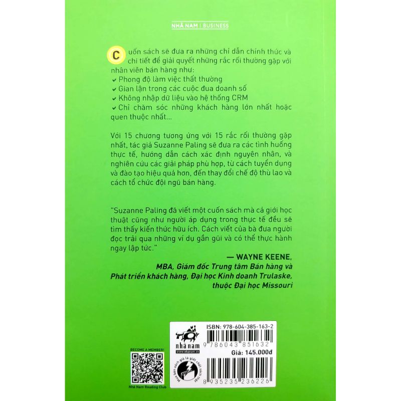 Cẩm Nang Cho Thủ Lĩnh Bán Hàng - Gỡ Rối Quản Lý, Xử Trí Nhân Viên Khó Nhằn Và Tối Đa Doanh Số
