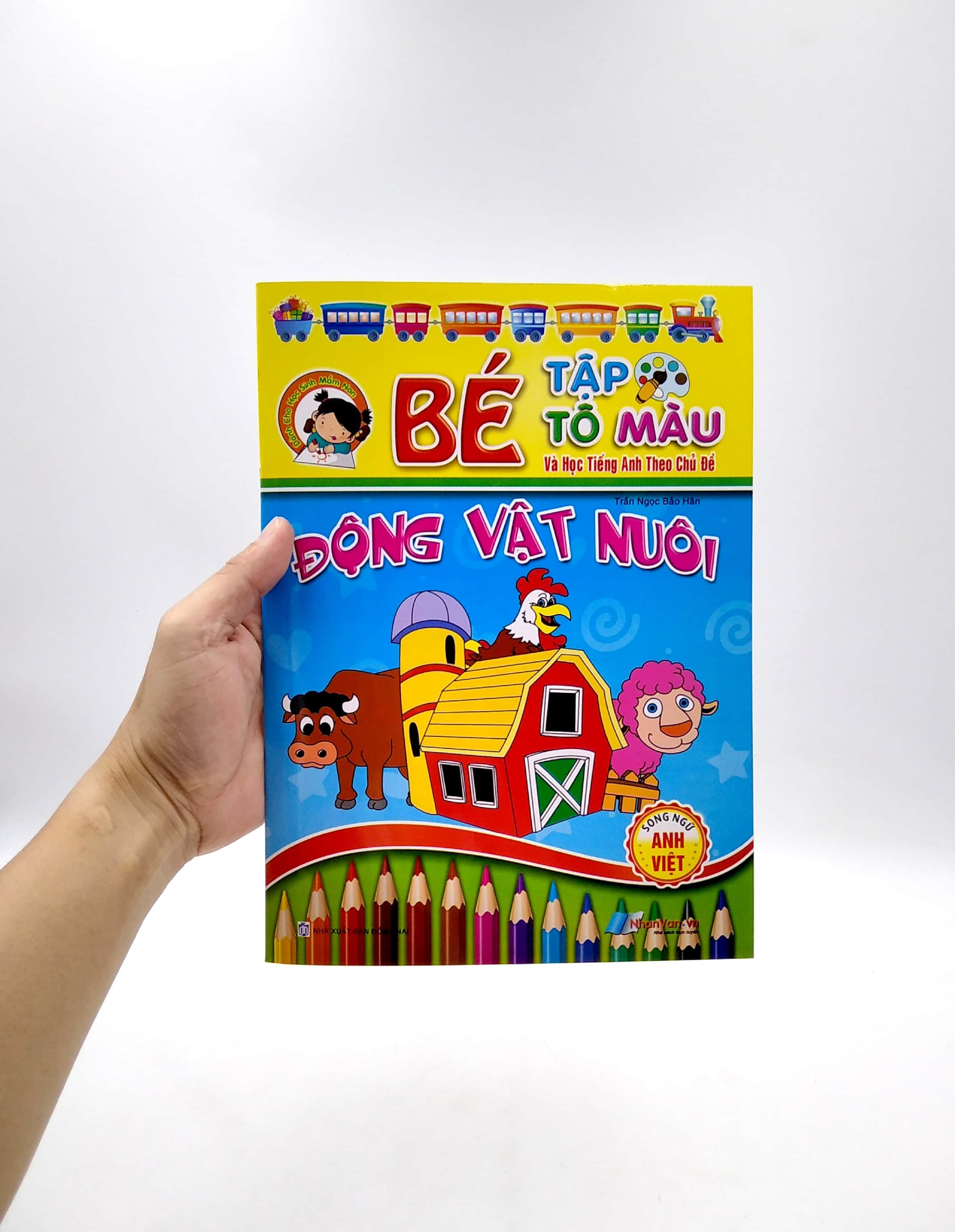 Bé Tập Tô Màu Và Học Tiếng Anh Theo Chủ Đề - Động Vật Nuôi