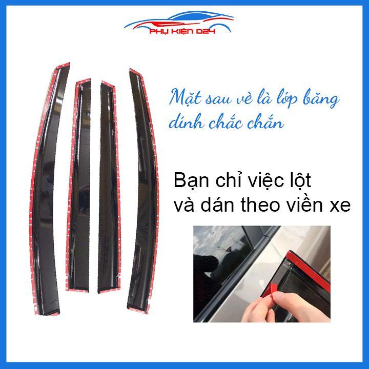 Vè mưa Ford EcoSport 2016-2017-2018-2019-2020-2021 chỉ inox cao cấp bảo vệ xe