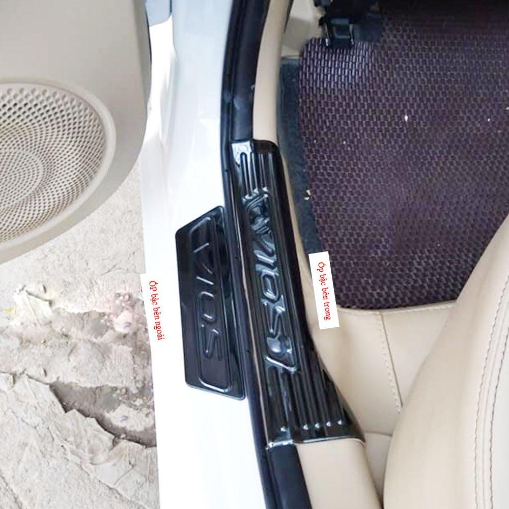 Ốp bậc cửa , nẹp bước chân Toyota Vios 2019-2022 cao cấp -mẫu Titan 8 chi tiết