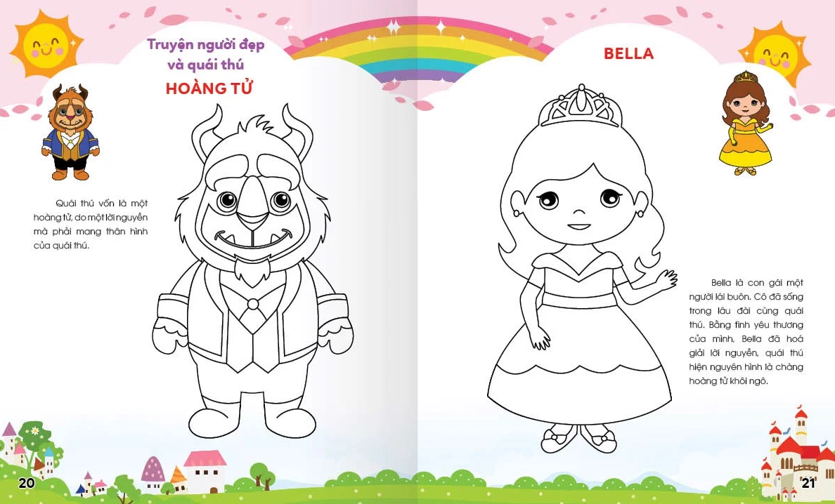 Colouring 365 Ngày Tô Màu - Khám Phá Thế Giới Phát Triển Trí Tuệ - Cuốn 6: Công Chúa, Hoàng Tử, Các Nhân Vật Cổ Truyện Cổ Tích Việt Nam Và Thế Giới