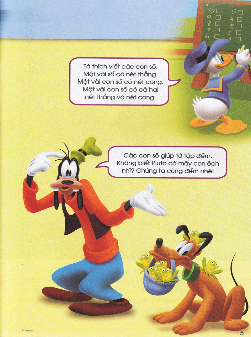 Sách - Các kỹ năng học tập của Disney - Cùng Học Số Và Cách Đếm