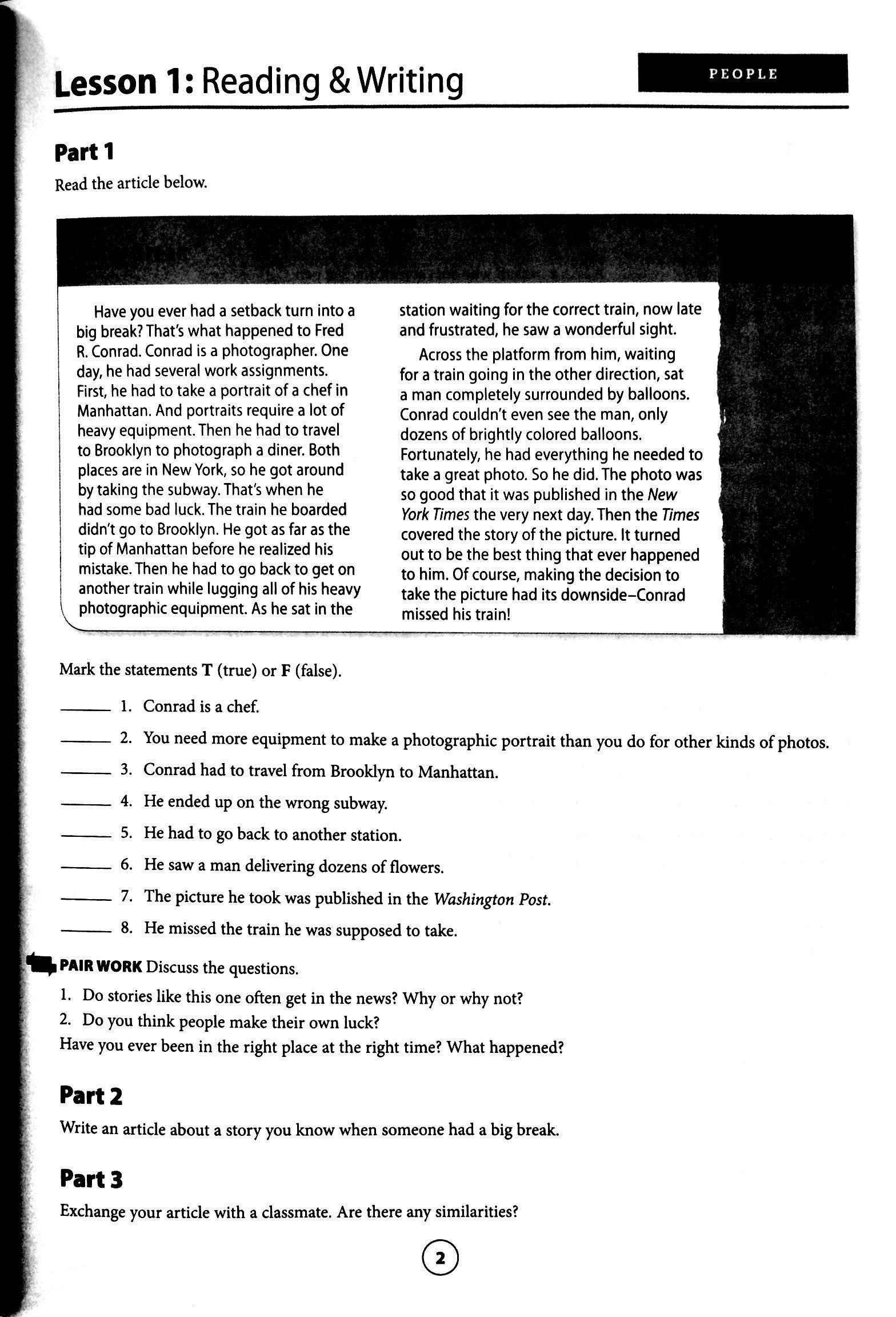 Speak Now 4 Workbook