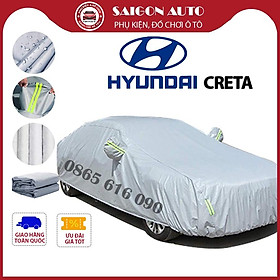 [CRETA] Bạt trùm xe ô tô Hyundai Creta vải dù oxford cao cấp , áo bạt phủ trùm che kín che nắng, che mưa