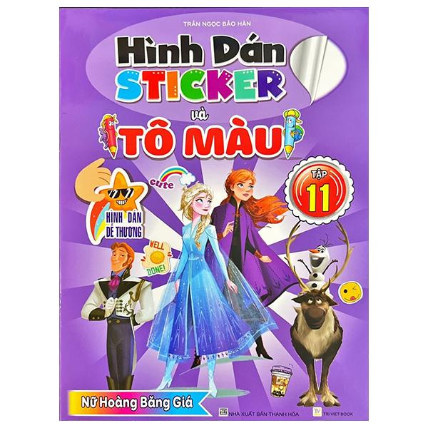 Sách - Hình Dán Sticker Và Tô Màu - Tập 11