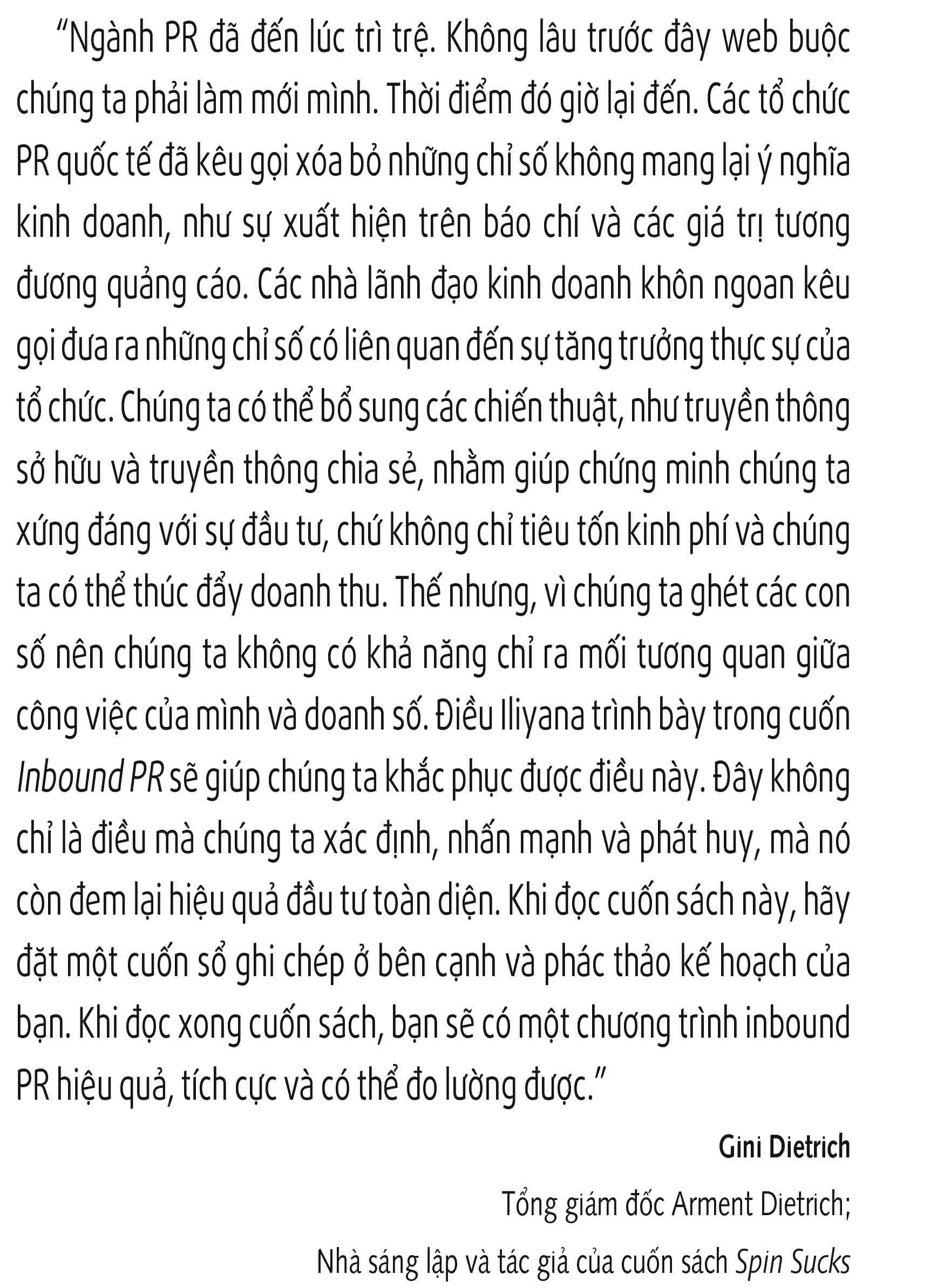 Inbound PR - Dịch Chuyển Hoạt Động Theo Mô Hình Inbound