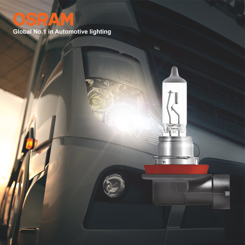 Bóng Đèn Halogen Tăng Sáng 120% OSRAM Truckstar Pro H11 24V 70W