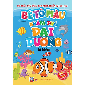 Sách - Bé tô màu: Khám phá đại dương bí hiểm (20+ hình dán sticker (VT -MK)