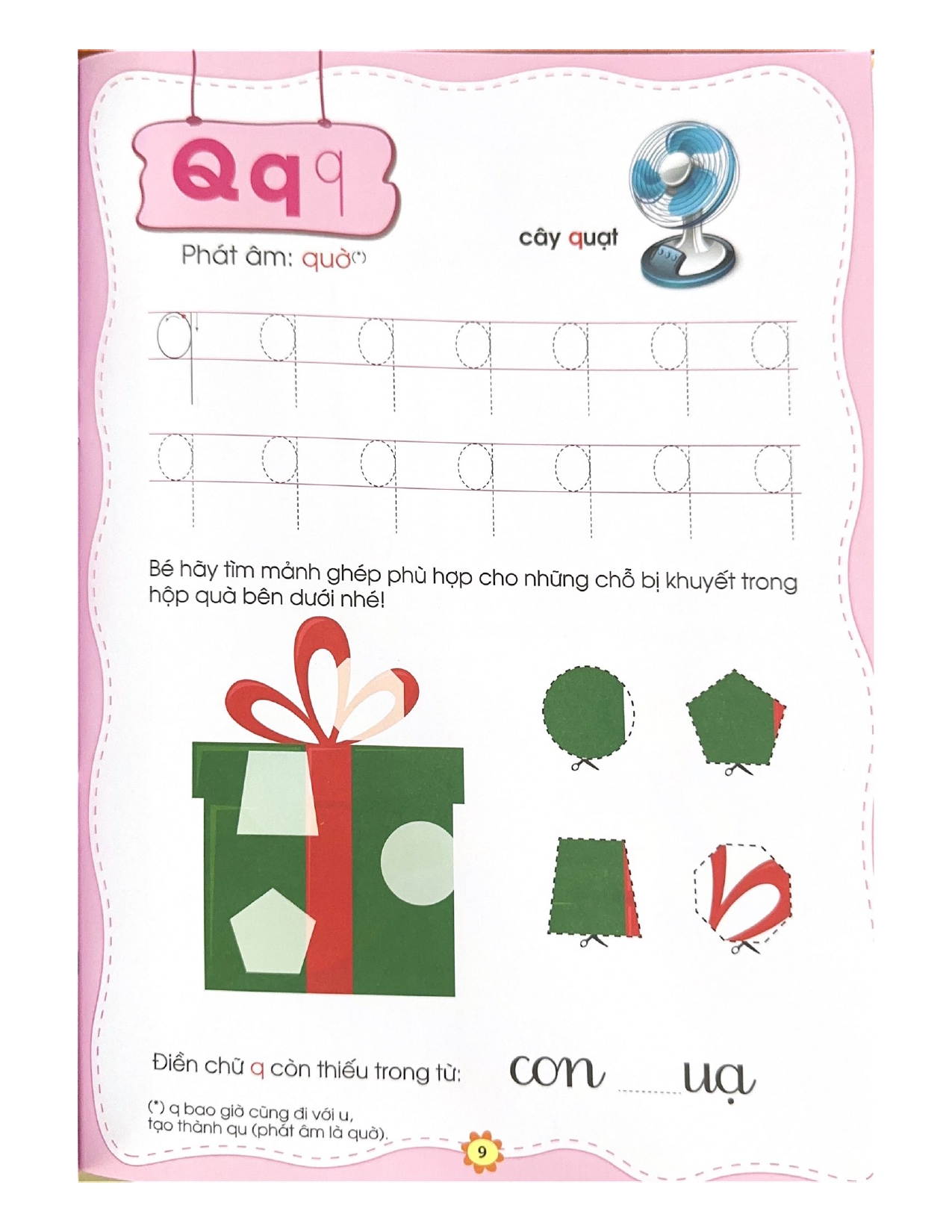 Bé Làm Quen Chữ Cái Tập 2 (Dành Cho Trẻ Từ 5 - 6 Tuổi) - Vanlangbooks