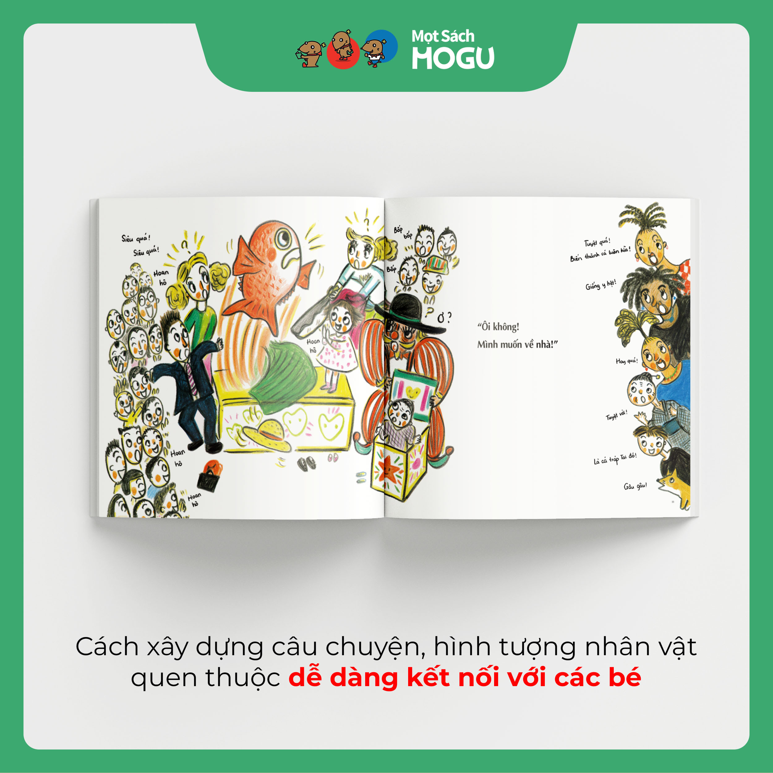 Truyện Ehon bé 3-4-5 tuổi - Cô cá Setouchi Taiko muốn đi tham quan