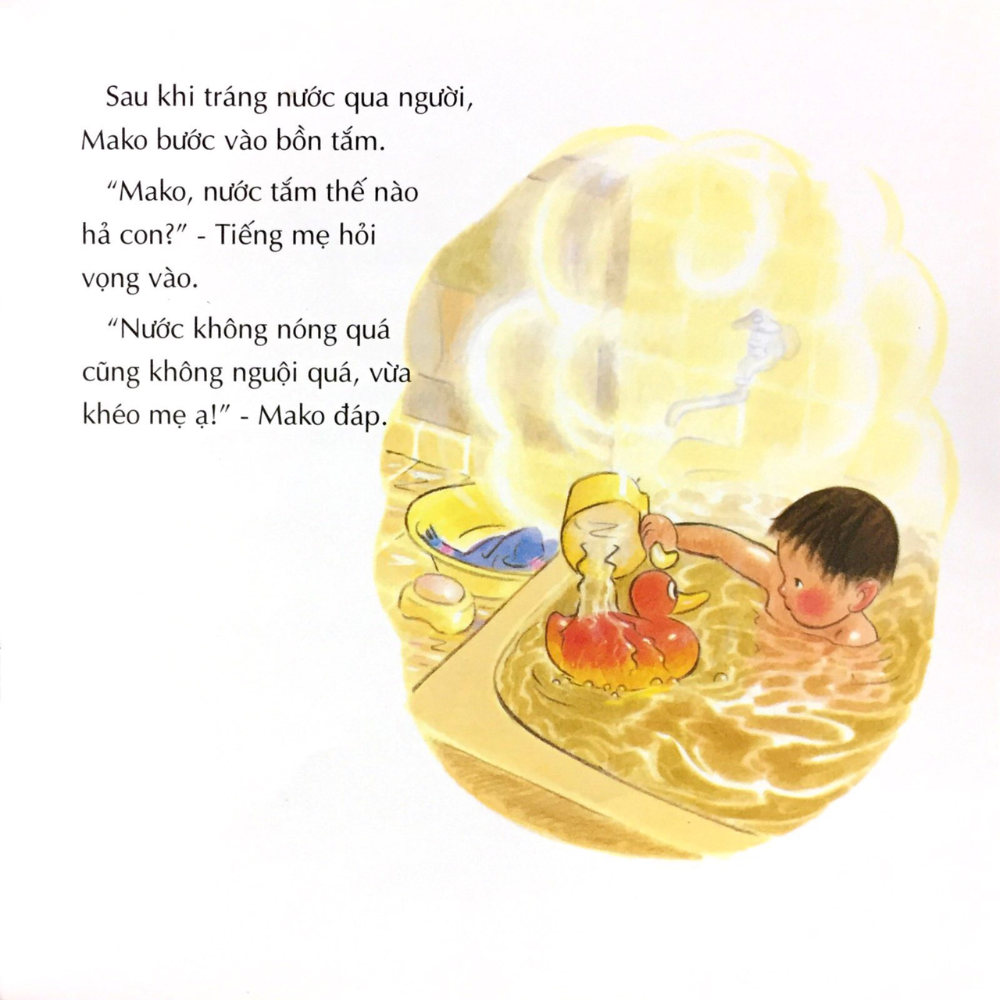 Ehon Nhật Bản - Mako Và Chuyến Phiêu Lưu Trong Bồn Tắm