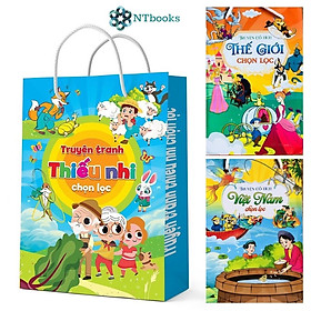 Sách - Combo 30 cuốn Truyện cổ tích Việt Nam chọn lọc - Thế giới chọn lọc - Tranh truyện thiếu nhi chọn lọc (Song ngữ Anh - Việt)