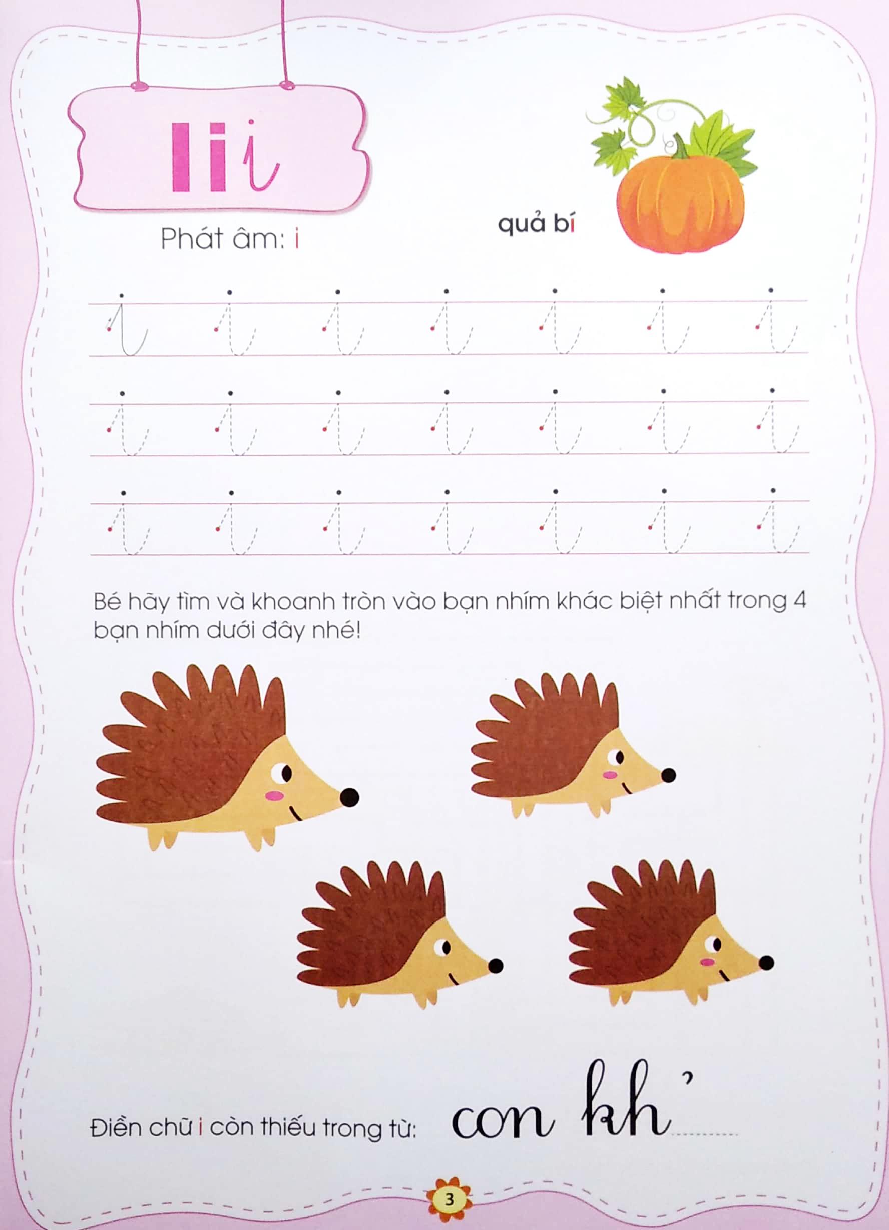 Bé Chuẩn Bị Vào Lớp 1 - Bé Làm Quen Chữ Cái - Tập 2 (Dành Cho Trẻ Từ 5-6 Tuổi)